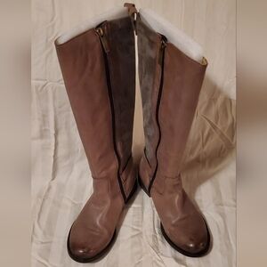 Bussola Taupe Leather Trapani Boots